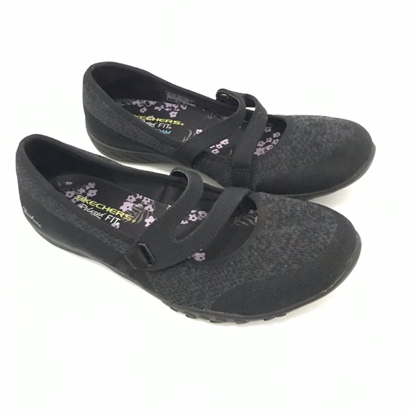Skechers Women's Black Mary Jane Shoes Size 8 - Picture 1 of 7
